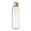 Glass bottle with bamboo lid 500ml transparent | No Branding | not available | not available
