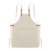 Organic cotton apron 340 gr/m² beige | No Branding | not available | not available | not available