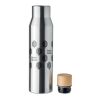 Leak proof double wall flask 500 ml matt silver | No Branding | not available | not available | not available