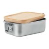 Stainless steel lunch box with bamboo lid wood | No Branding | not available | not available | not available