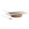 Round shaped wireless charging pad 10W beige | No Branding | not available | not available