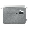 RPET felt zipped laptop bag grey | No Branding | not available | not available | not available