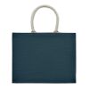 Jute bag with cotton handle blue | No Branding | not available | not available | not available