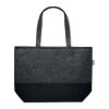 RPET felt shopping bag with coloured base grey | No Branding | not available | not available | not available