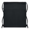 Recycled cotton drawstring bag black | No Branding | not available | not available | not available