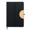 A5 RPET notebook with phone stand black | No Branding | not available | not available | not available