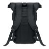 Rolltop washed canvas backpack black | No Branding | not available | not available | not available