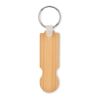 Bamboo euro token key ring wood | No Branding | not available | not available