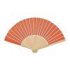 Manual hand fan in bamboo orange | No Branding | not available | not available