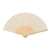 Manual hand fan in bamboo beige | No Branding | not available | not available