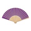 Manual hand fan in bamboo violet | No Branding | not available | not available