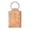 Rectangular cork key ring beige | No Branding | not available | not available