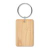 Rectangular bamboo key ring wood | No Branding | not available | not available | not available