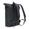 600D RPET rolltop backpack black | No Branding | not available | not available | not available