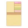 Sticky note memo pad recycled beige | No Branding | not available | not available | not available