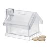 Plastic house coin bank transparent | No Branding | not available | not available | not available