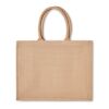 Jute shopping bag with short handles beige | No Branding | not available | not available | not available