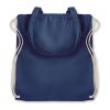 220gr/m² drawstring canvas 2 function bag blue | No Branding | not available | not available | not available