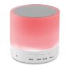 Round wireless speaker LED white | No Branding | not available | not available