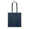 Cotton tote bag with long handles 140gr/m² navy blue | No Branding | not available | not available | not available