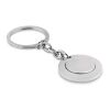 Metal Key ring with token shiny silver | No Branding | not available | not available | not available