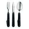 3-piece foldable camping utensils set black | No Branding | not available | not available | not available