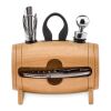 4 pcs wine set in wooden stand wood | No Branding | not available | not available