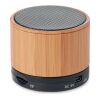 Round Bamboo 4.2 wireless speaker black | No Branding | not available | not available | not available