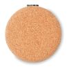 Pocket mirror with cork cover beige | No Branding | not available | not available