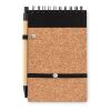 A6 Cork notepad with pen black | No Branding | not available | not available