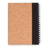 Cork notebook with pen black | No Branding | not available | not available