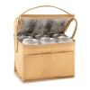 6 can woven paper cooler bag beige | No Branding | not available | not available