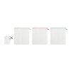 Set of 3 RPET mesh food bags white | No Branding | not available | not available | not available