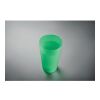 Reusable event cup 500ml transparent/green | No Branding | not available | not available