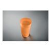 Reusable event cup 500ml transparent/orange | No Branding | not available | not available