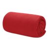 RPET fleece travel blanket in pouch red