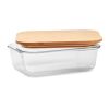 Glass lunchbox with bamboo lid transparent | No Branding | not available | not available | not available