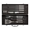 12pcs BBQ set in aluminium box silver-black | No Branding | not available | not available