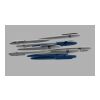 Prodir DS5 twist ballpoint pen Soft Touch with metal clip navy blue-navy blue | Without Branding | S61 Sideral Blue | Blue