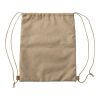 RPET polyester (600D) drawstring bag Ansel khaki | No Branding | not available | not available