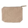 Recycled cotton cosmetic bag (180 gsm) Cressida khaki | No Branding | not available | not available