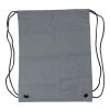 Synthetic fibre (190D) reflective drawstring backpack Melila grey | No Branding | not available | not available