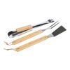 Stainless steel barbecue set Kaitlyn brown