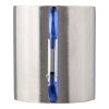 Stainless steel double walled mug Nella silver | No Branding | not available | not available