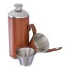 Recycled stainless steel flask Brock brown | No Branding | not available | not available