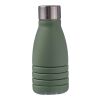 Silicone foldable drinking bottle 550 ml Erin green | No Branding | not available | not available