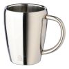 Stainless steel double walled mugs Naya silver