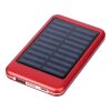 Aluminium solar power bank Tycho red | No Branding | not available | not available