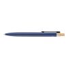Recycled aluminium lacquered push ballpen Maren blue | No Branding