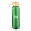 Glass drinking bottle (500 ml) Levi green | No Branding